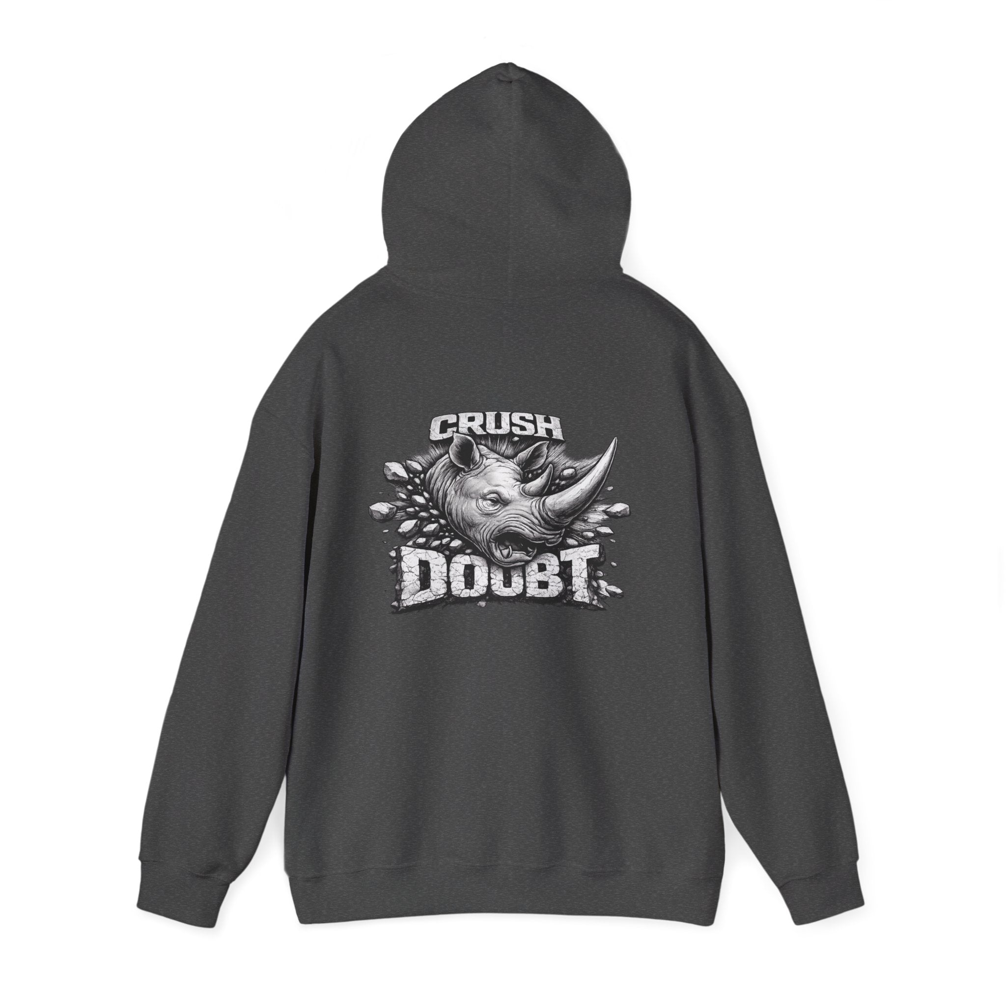 Psyco Ryno Logo, Crush Doubt Hooded Sweatshirt