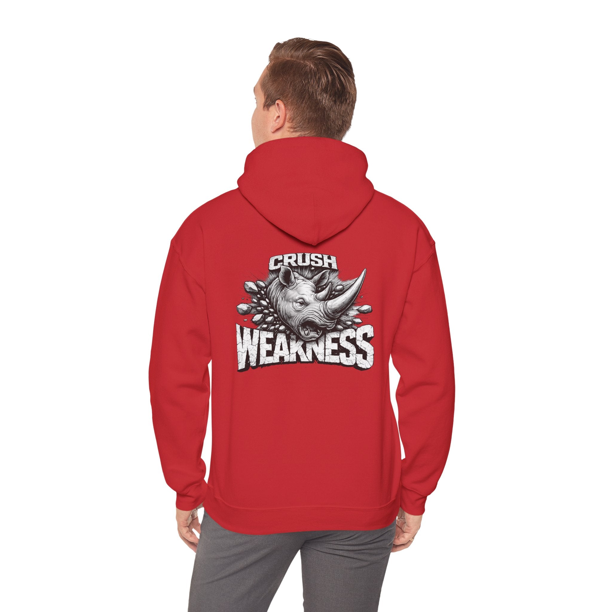 Psyco Ryno logo, Crush Weakness Hoodie