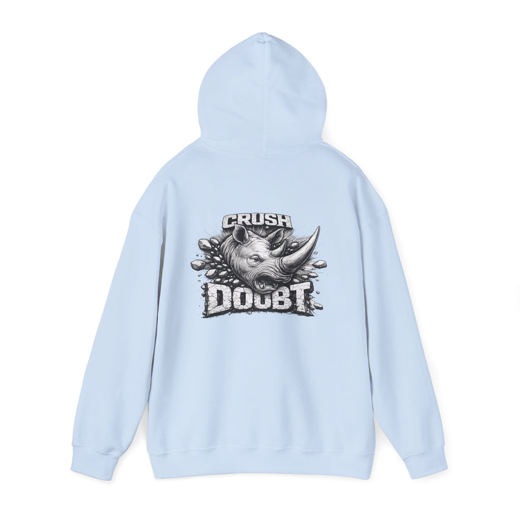 Psyco Ryno Logo, Crush Doubt Hooded Sweatshirt