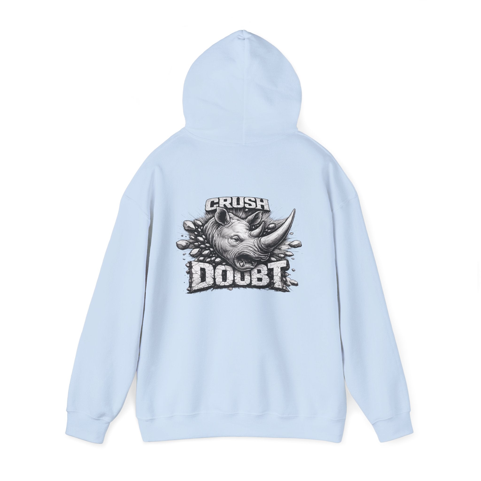 Psyco Ryno Logo, Crush Doubt Hooded Sweatshirt