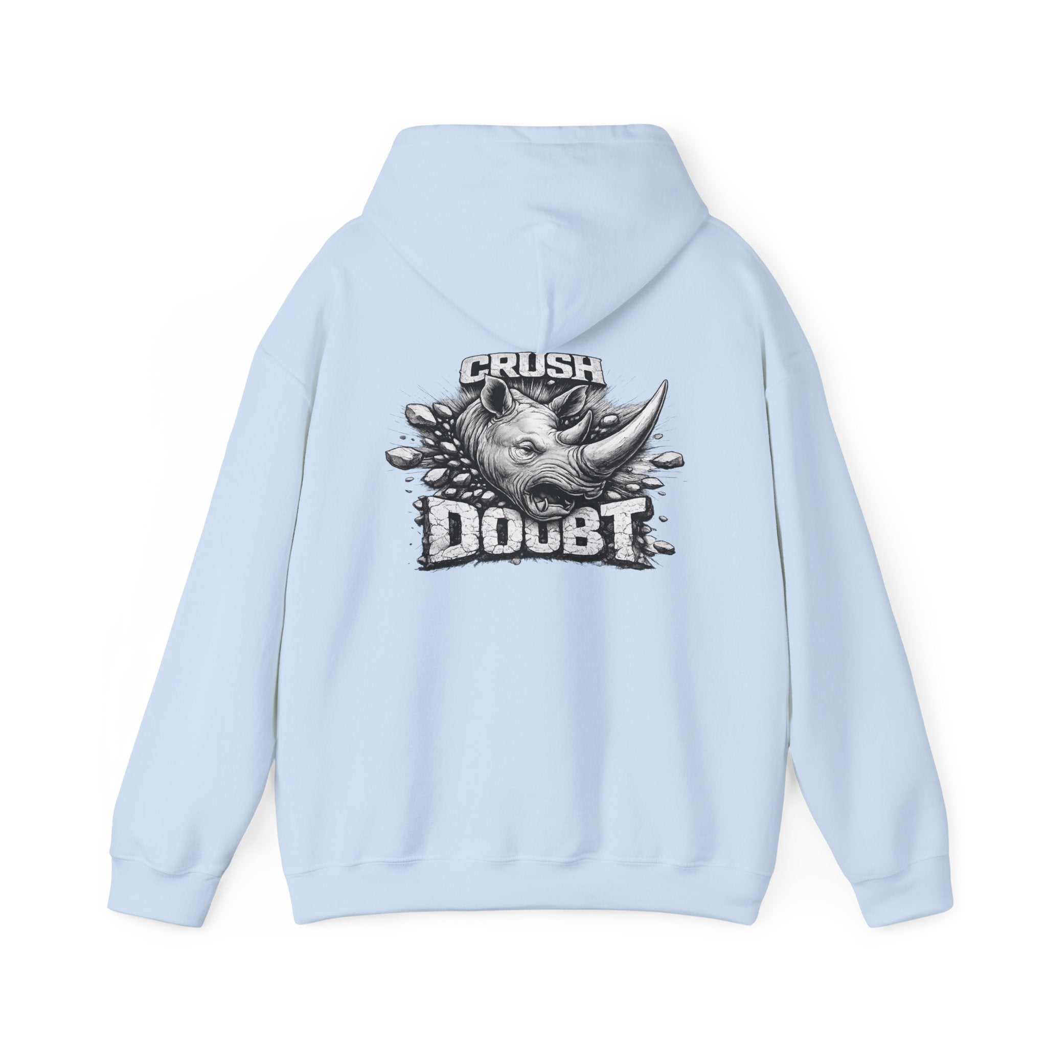Psyco Ryno Logo, Crush Doubt Hooded Sweatshirt