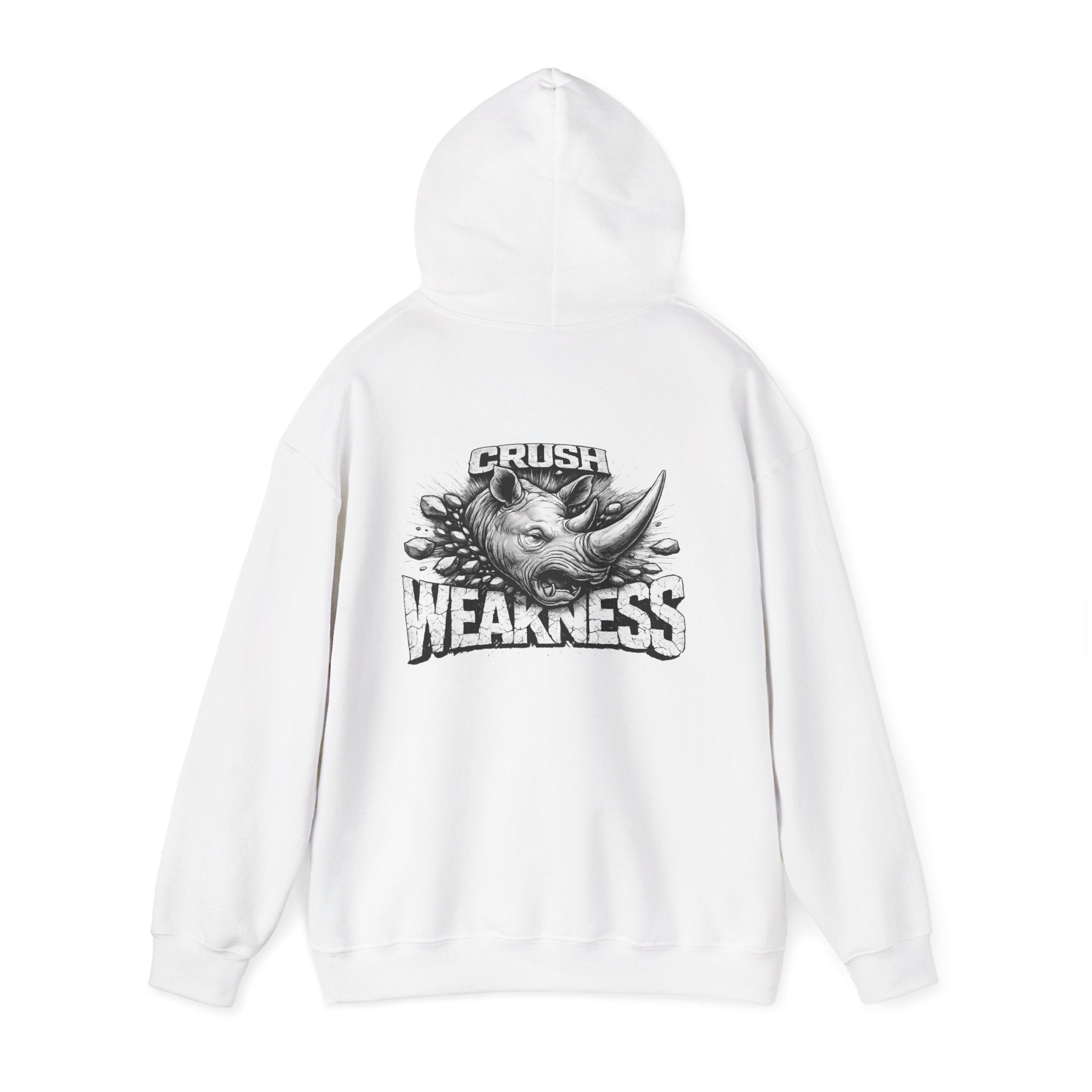 Psyco Ryno logo, Crush Weakness Hoodie