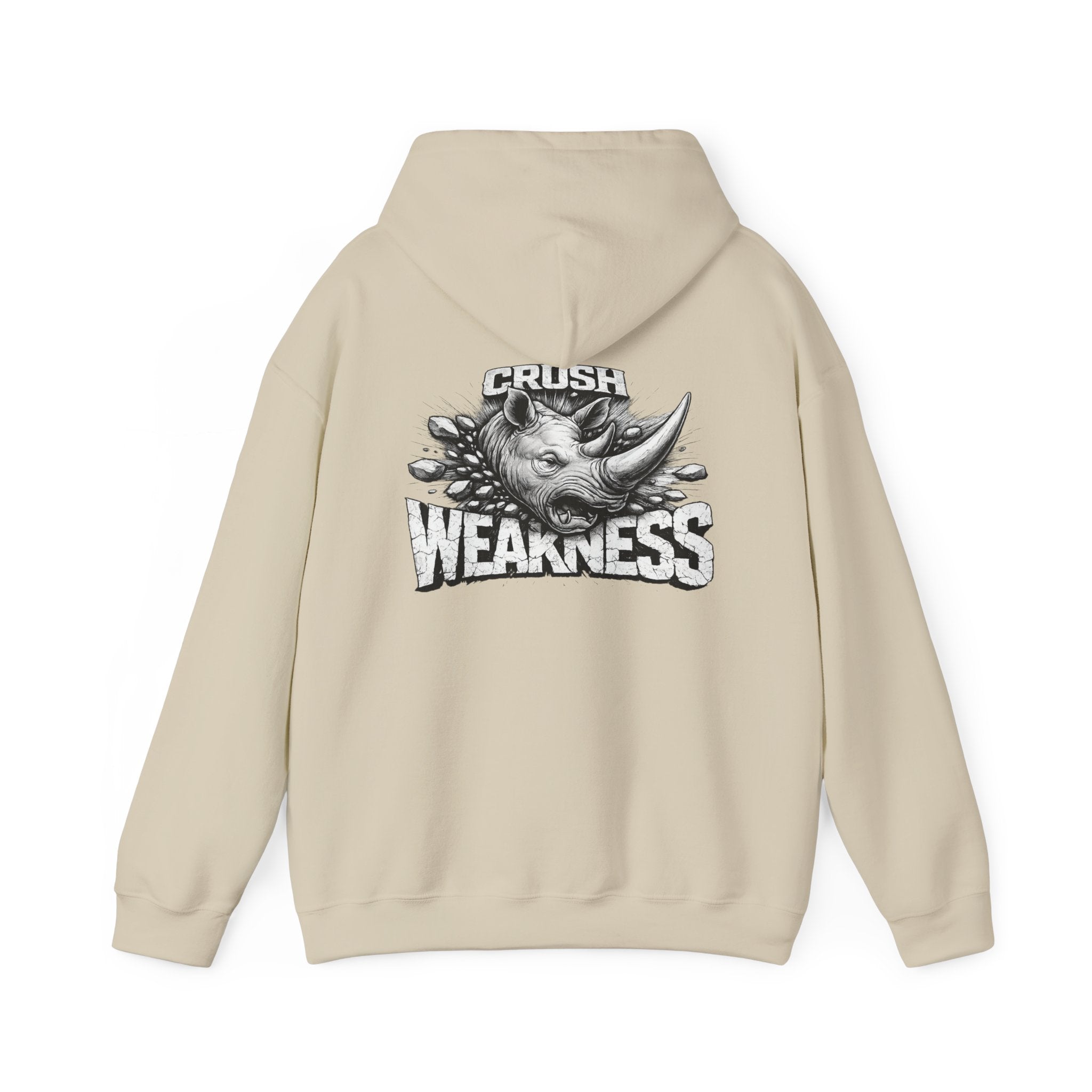 Psyco Ryno logo, Crush Weakness Hoodie