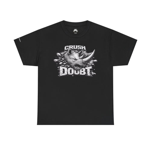 Crush Doubt Rhinoceros Tee | Psycho Ryno Apparel, Bold Graphic Shirt