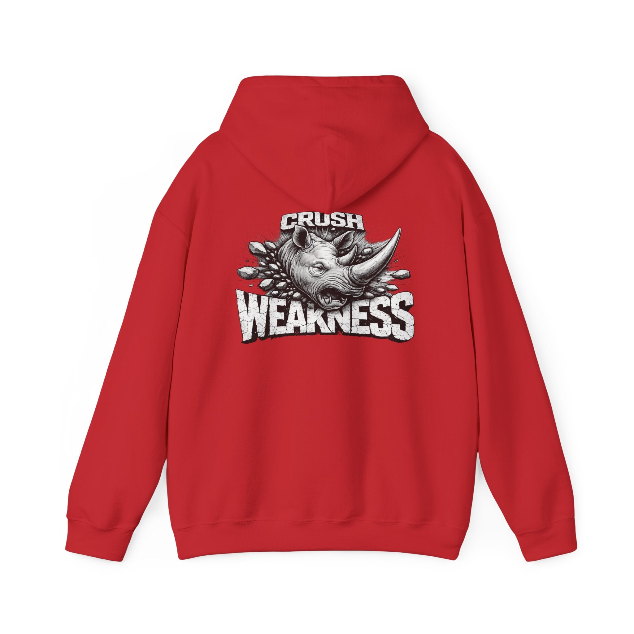 Psyco Ryno logo, Crush Weakness Hoodie