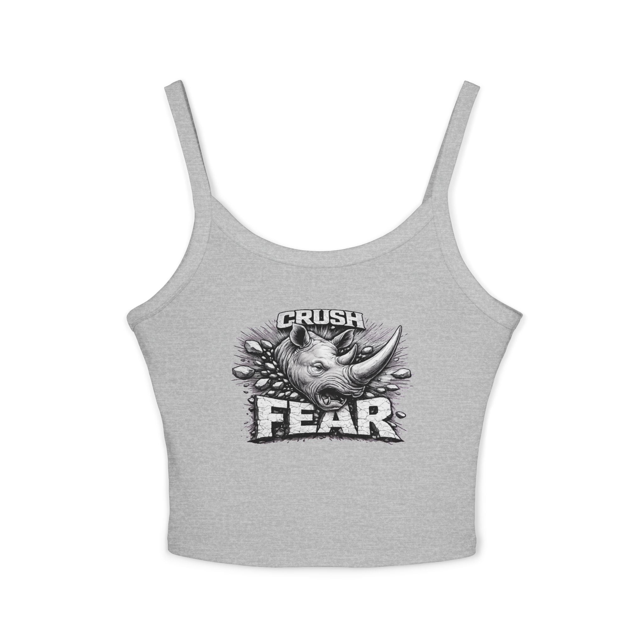 Crush Fear Tank — Women’s Spaghetti Strap Crop Top