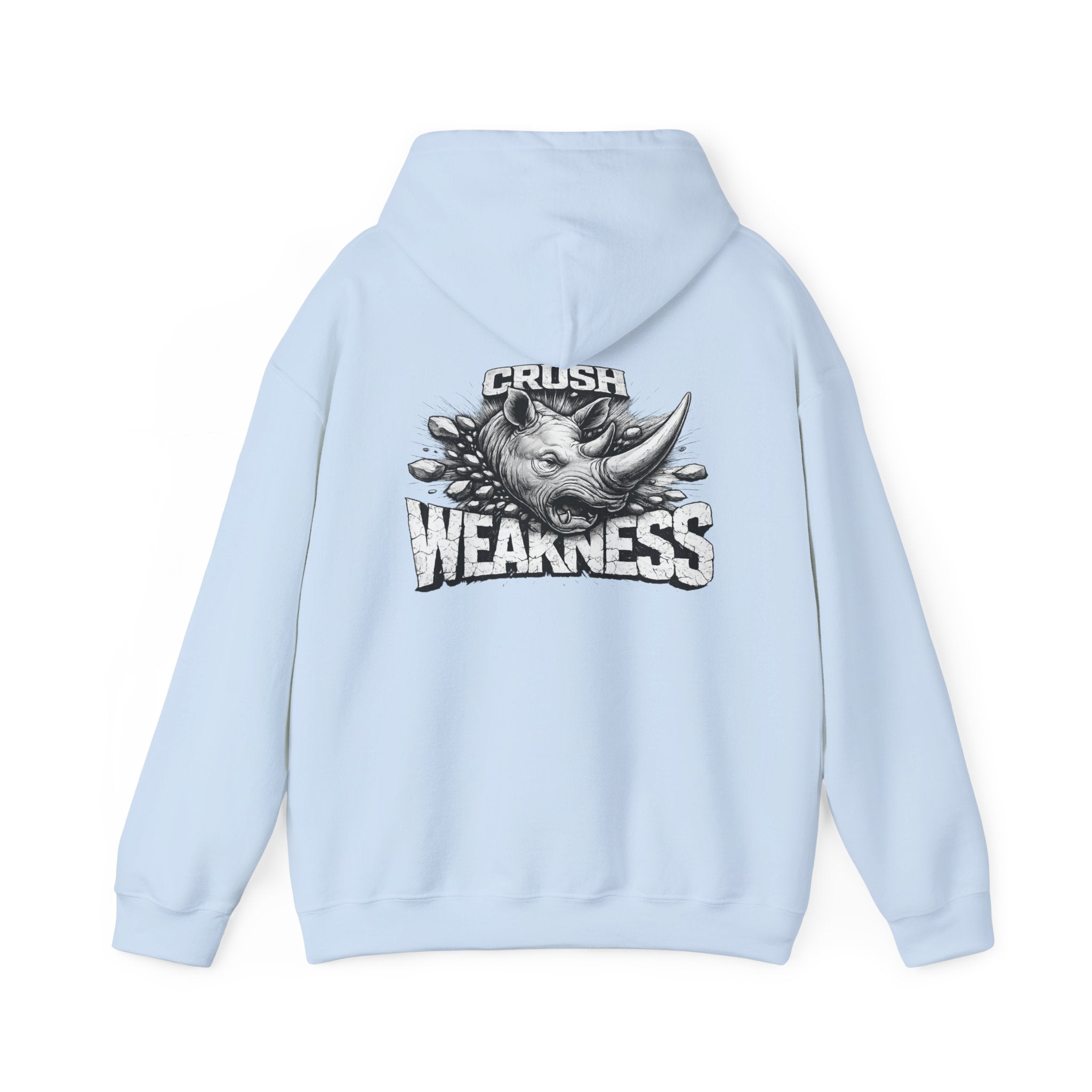 Psyco Ryno logo, Crush Weakness Hoodie