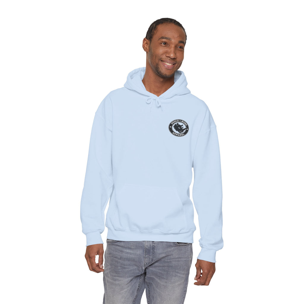 Psyco Ryno logo, Crush Weakness Hoodie