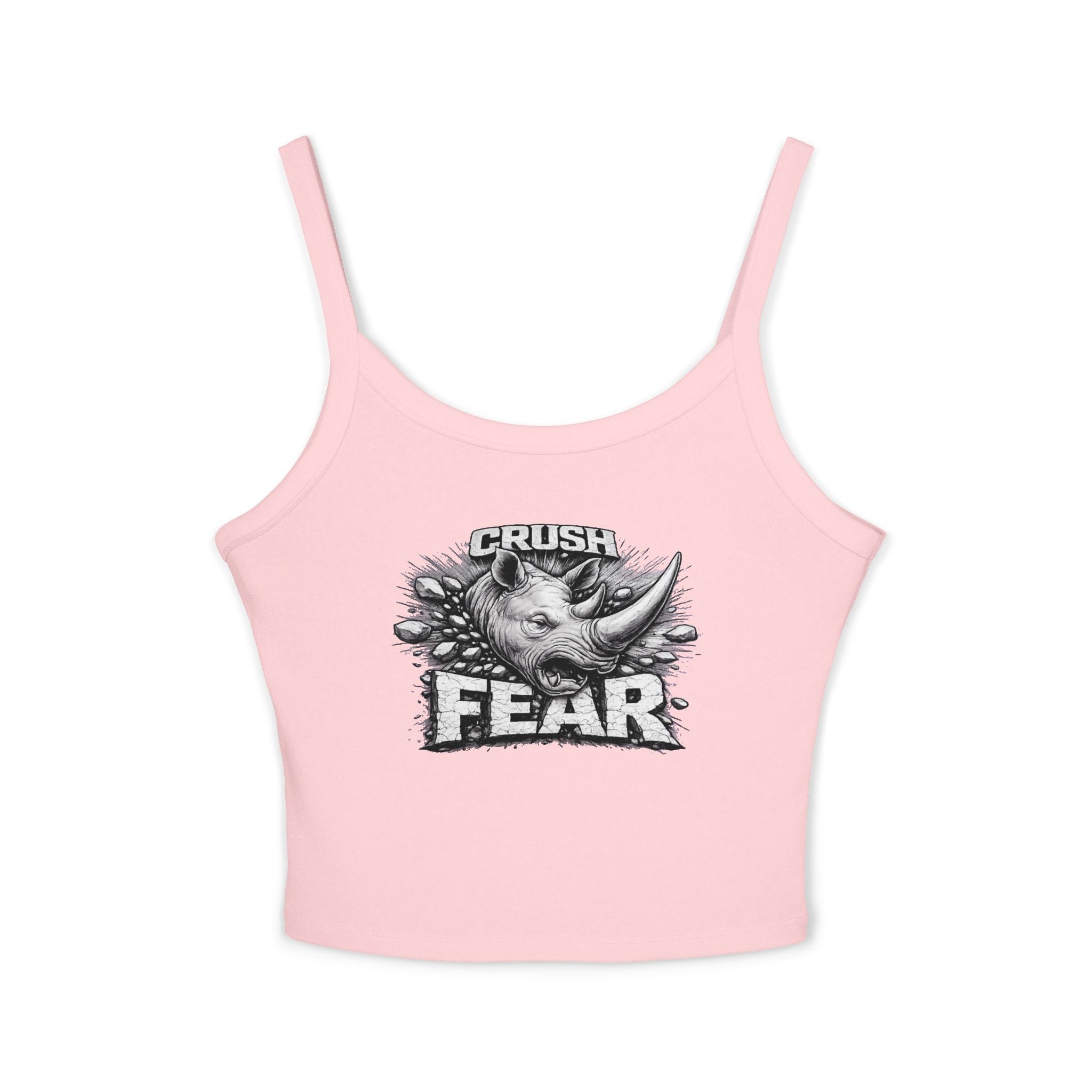 Crush Fear Tank — Women’s Spaghetti Strap Crop Top